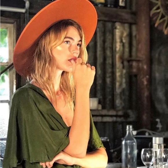 FALLEN BROKEN STREET DESPERADO WIDE BURNT ORANGE HAT gig pip, lack of colors - Picture 6 of 13